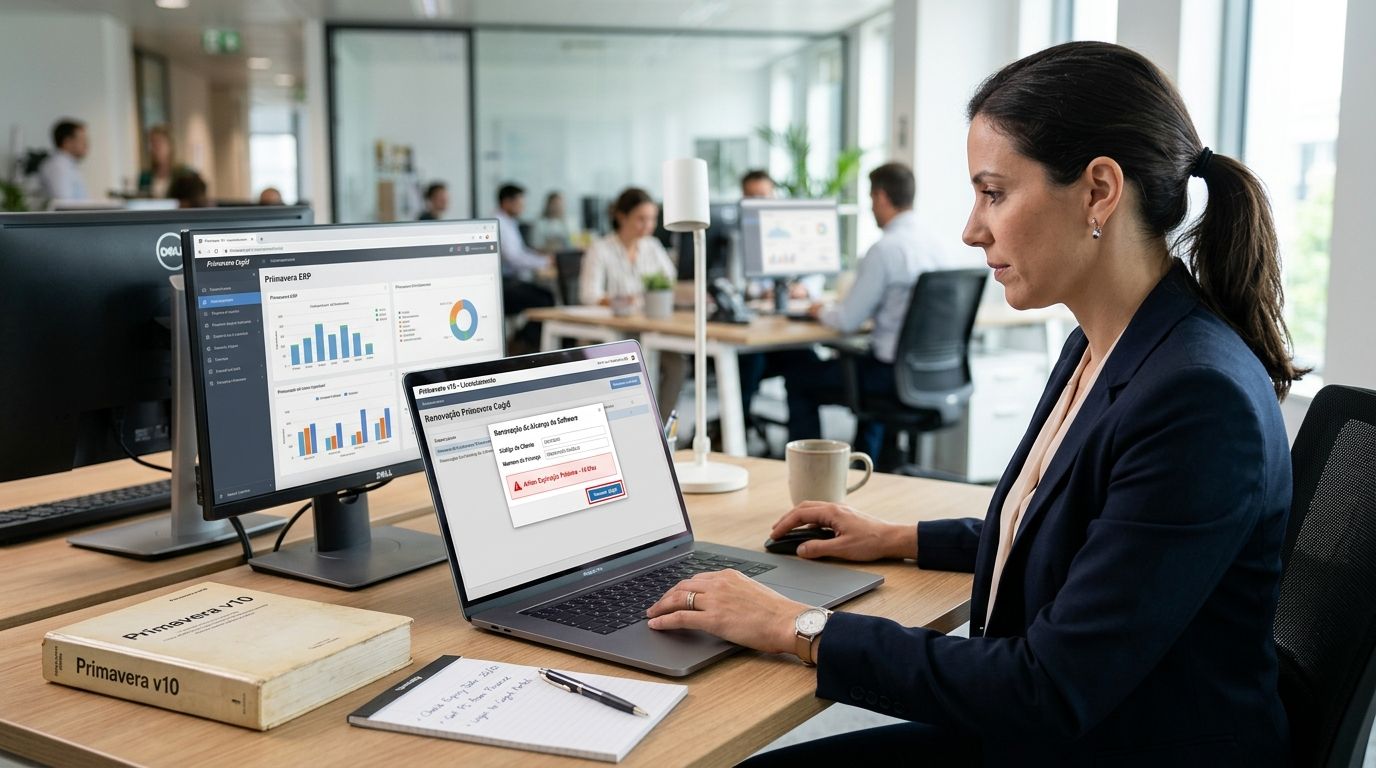 How to renew a Primavera Cegid ERP license before expiry