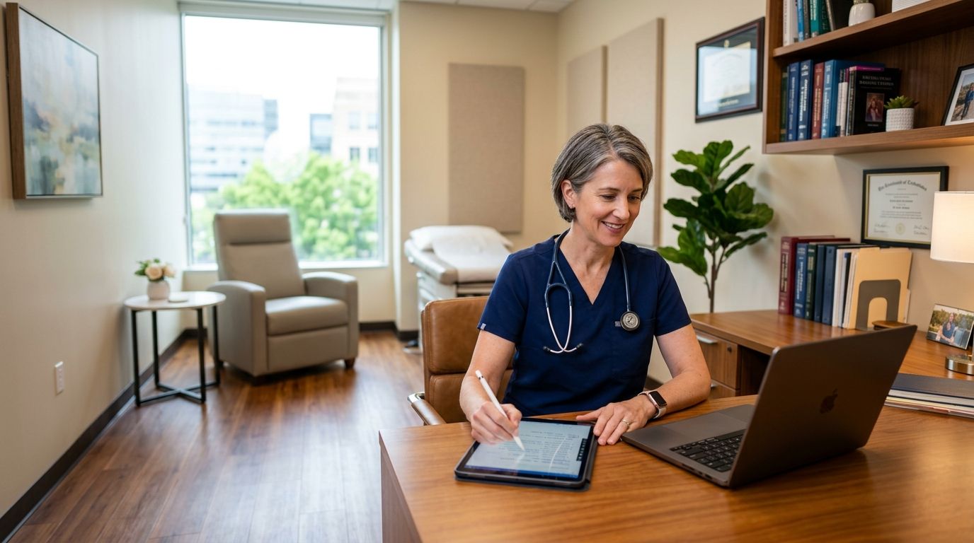 Private office for medical specialists and locum doctors
