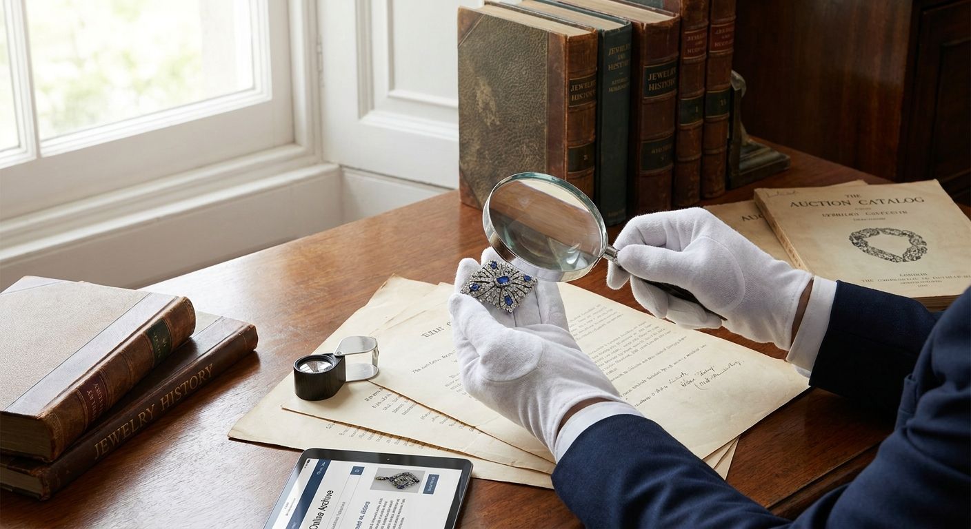 How to research provenance before an estate jewelry auction