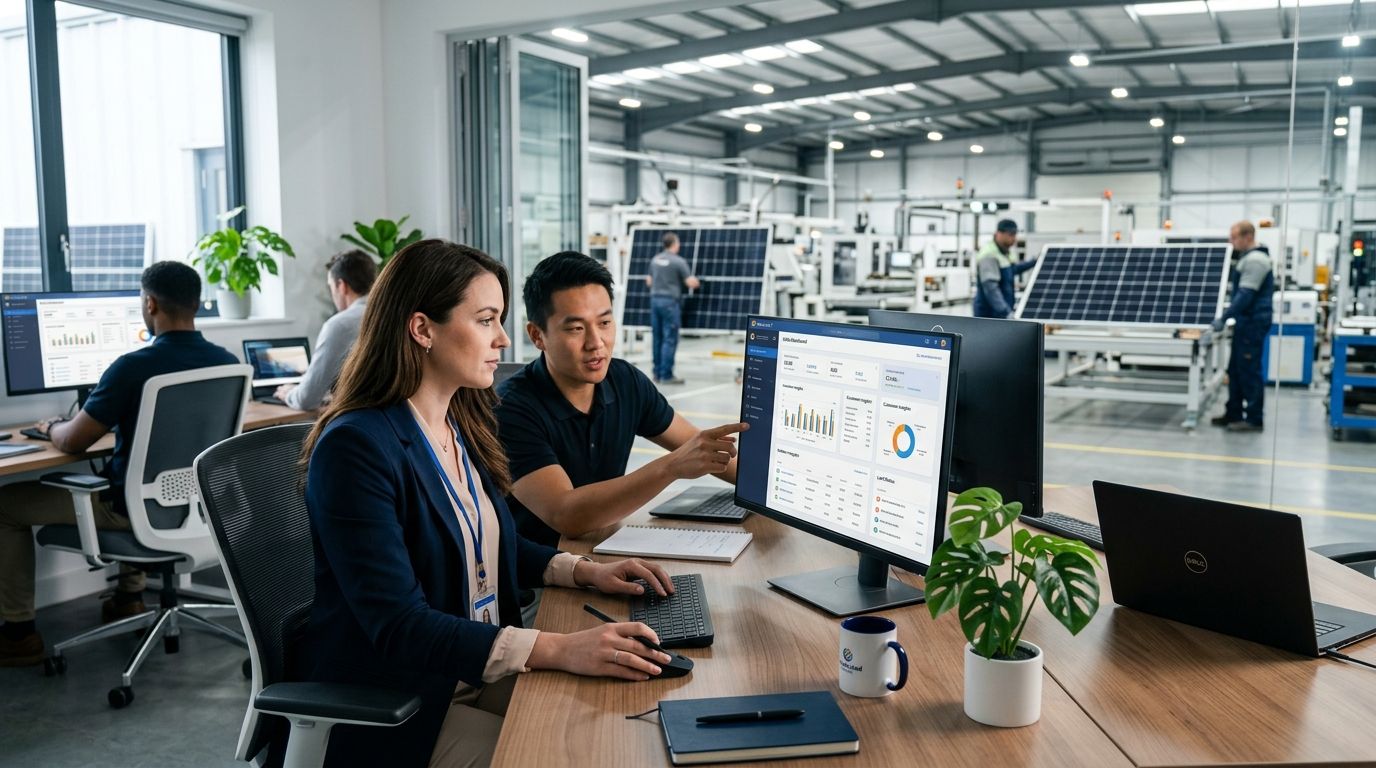 AI sales agent software for solar equipment manufacturers