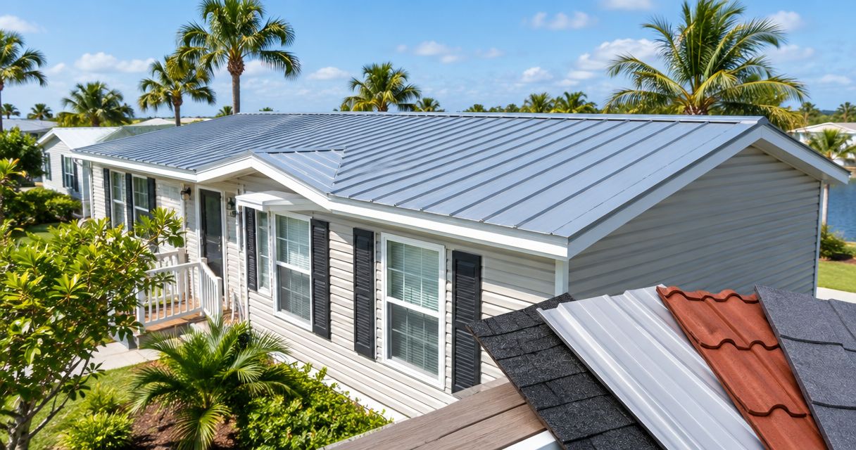 Best roofing materials for mobile and manufactured homes in Florida
