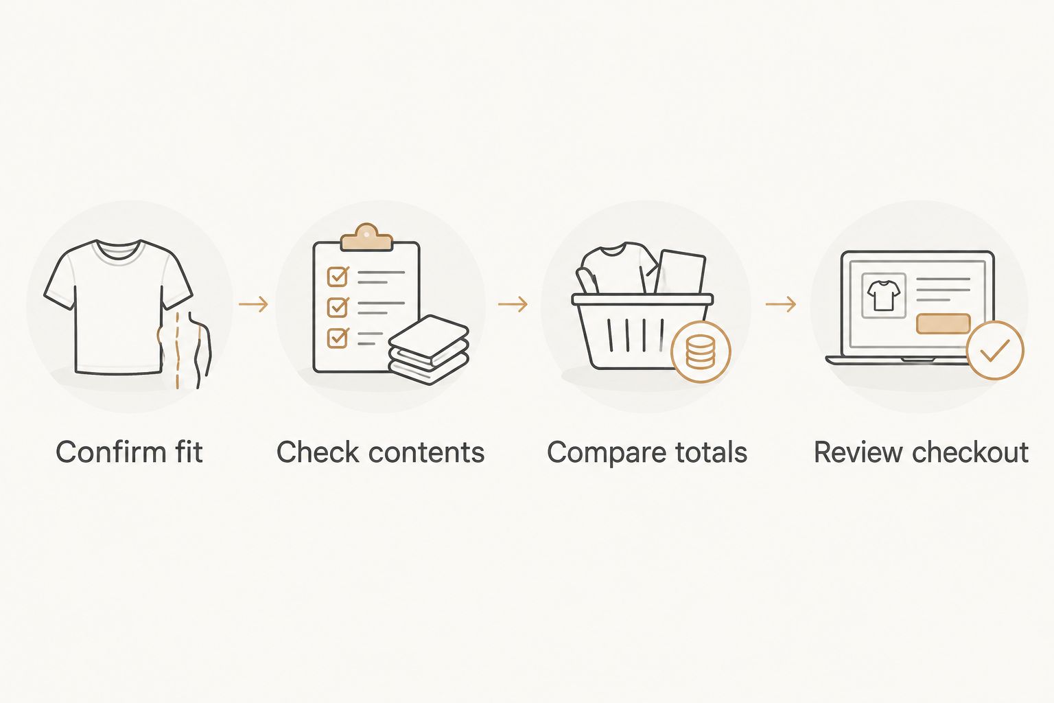 Four steps for choosing a preemie layette, from confirming fit to reviewing checkout