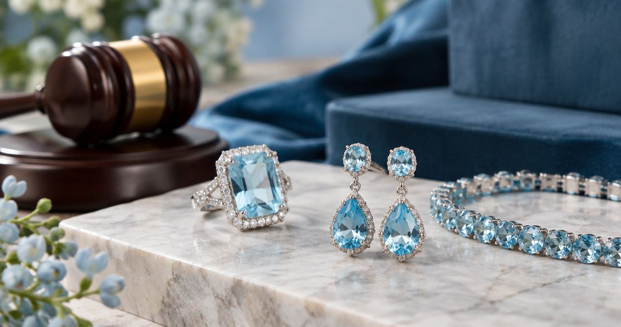 Best auctions for aquamarine jewelry