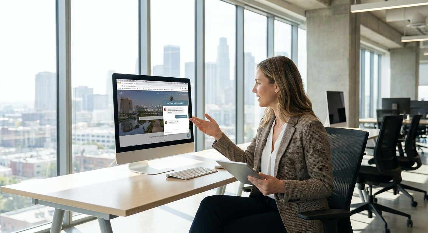 Live chat software for real estate agent websites