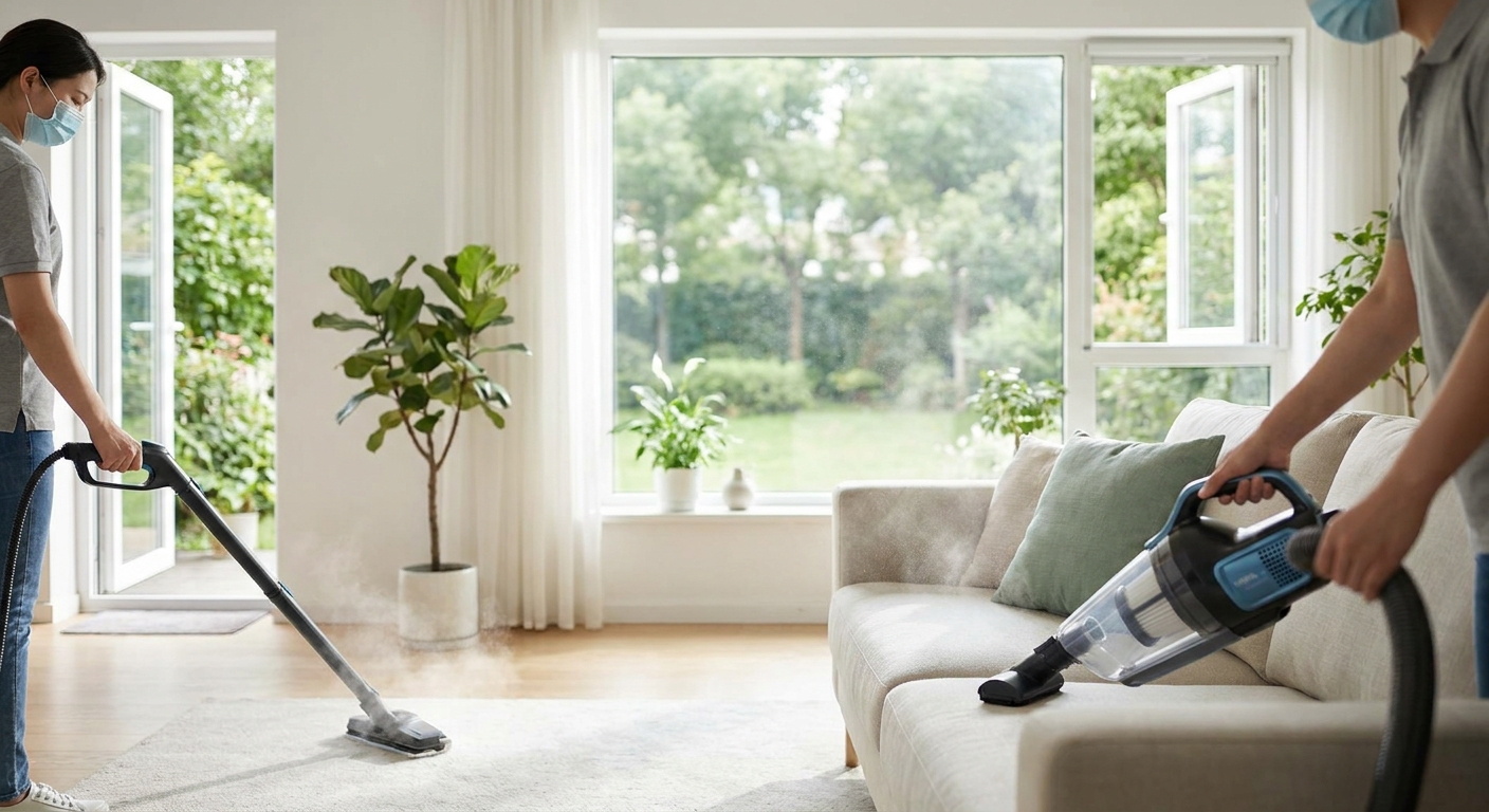 Deep cleaning for allergy and asthma relief