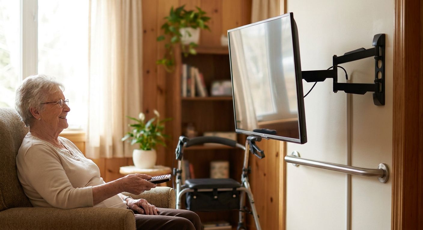 TV mounting for senior living and accessibility needs