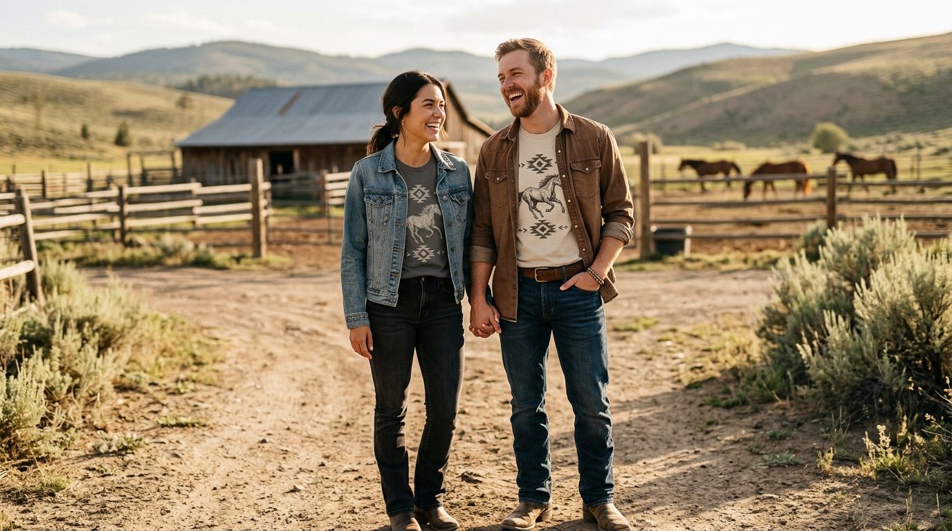 Best unisex western t shirts for couples in 2026