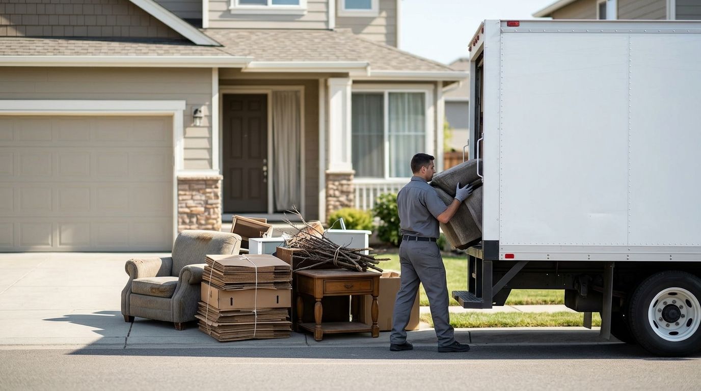 Do you have to be home for a junk removal pickup?