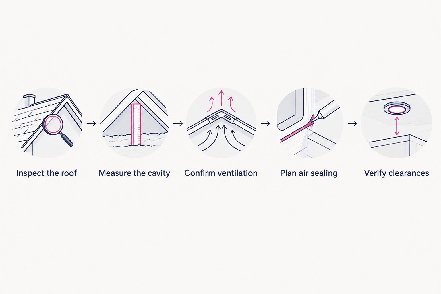 Five checks before insulating a finished attic with limited headroom