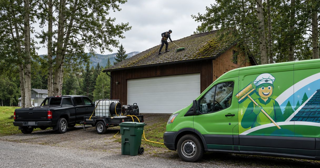 Can bleach be used to remove roof moss safely?