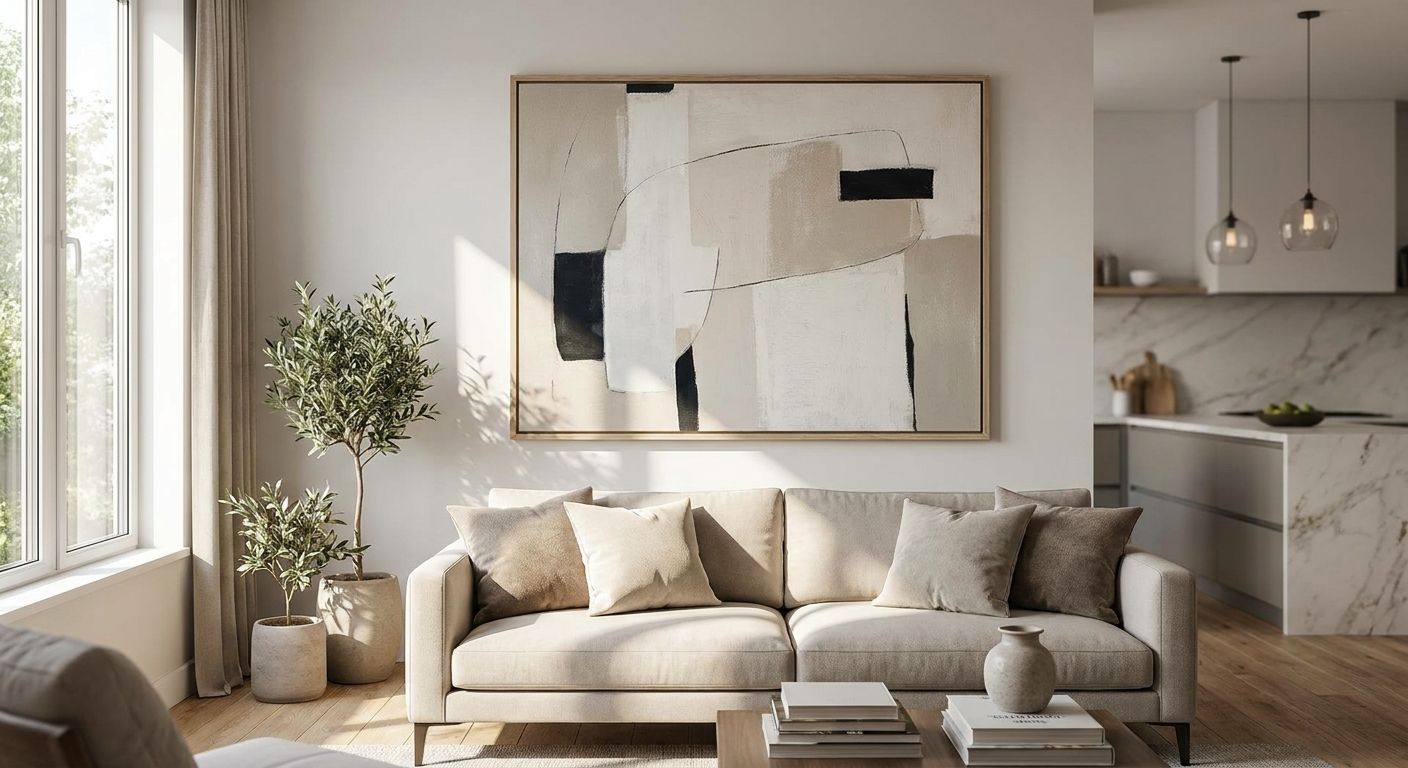 Wall art for real estate staging and open houses