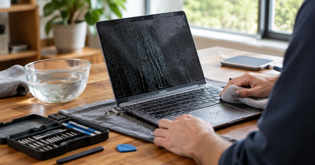 How much does it cost to recover files from a water-damaged laptop?