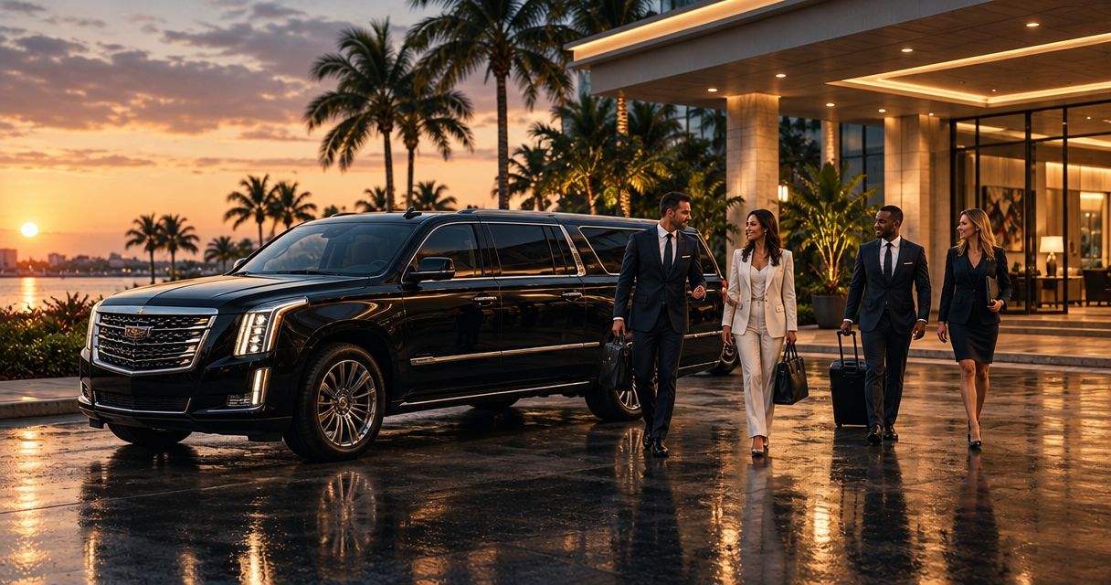 Corporate limo service for board meetings in Palm Beach