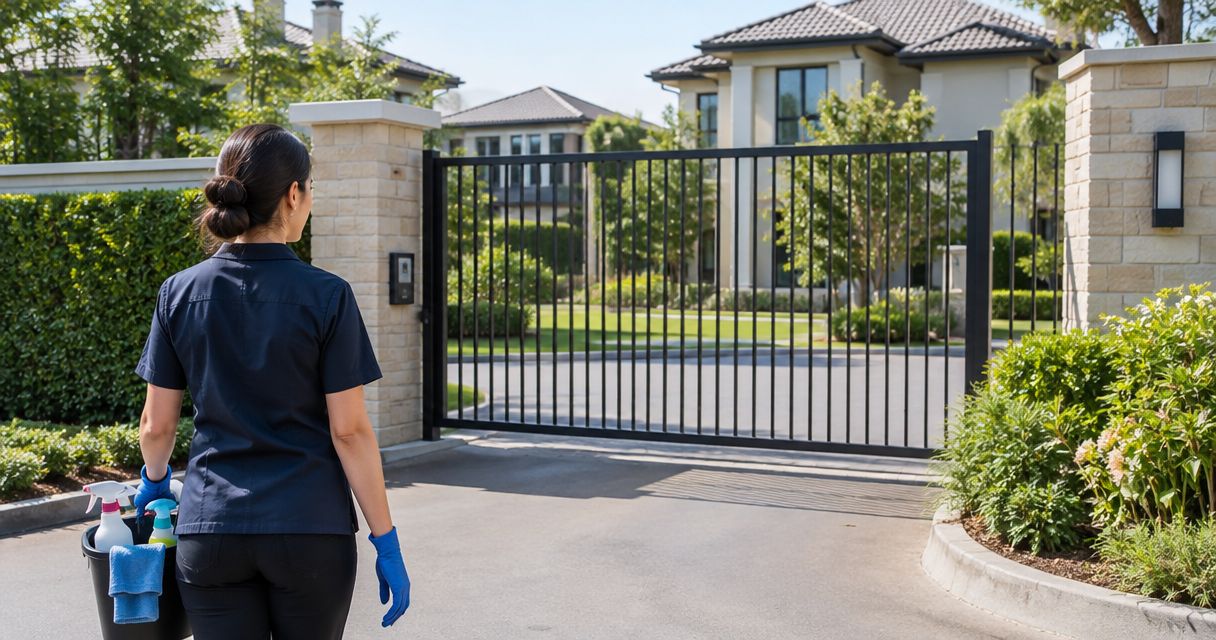 Can house cleaners access gated communities?