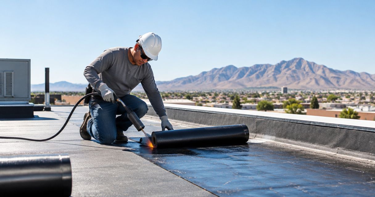 Best roofing materials for low-slope roofs in El Paso