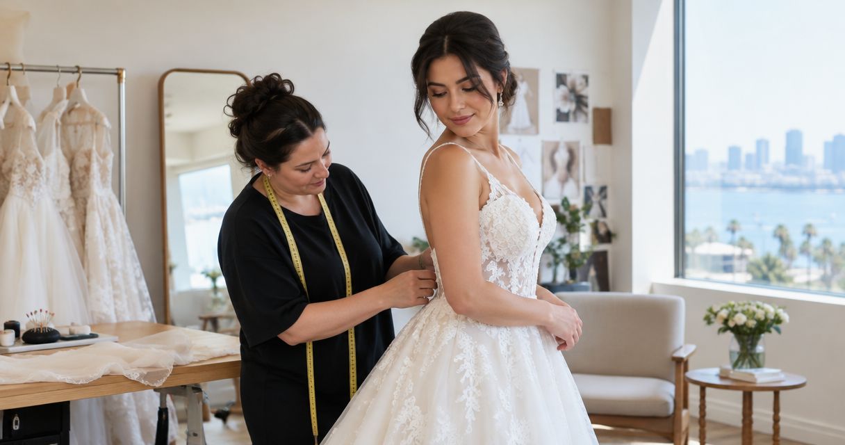 How much does wedding dress alterations cost in San Diego in 2026?
