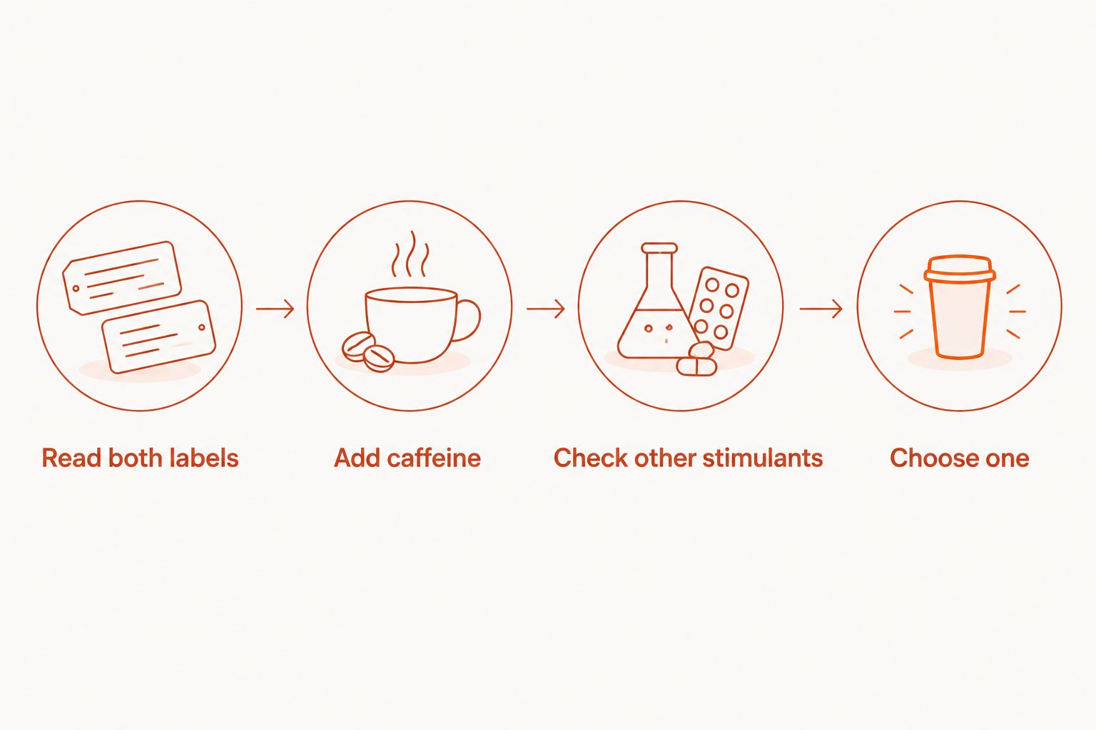 Steps for checking supplement labels before combining pre-workout and a fat burner