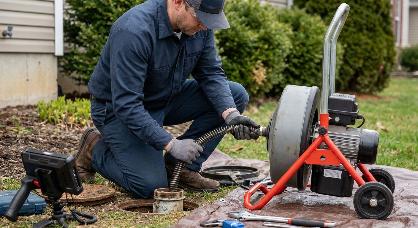 How to unclog a main sewer line