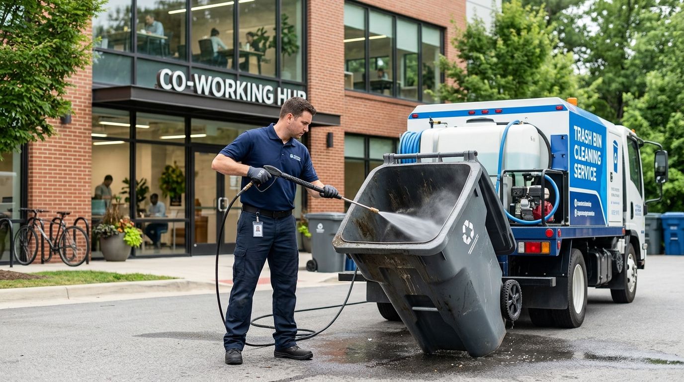 Best trash bin cleaning service for co-working spaces