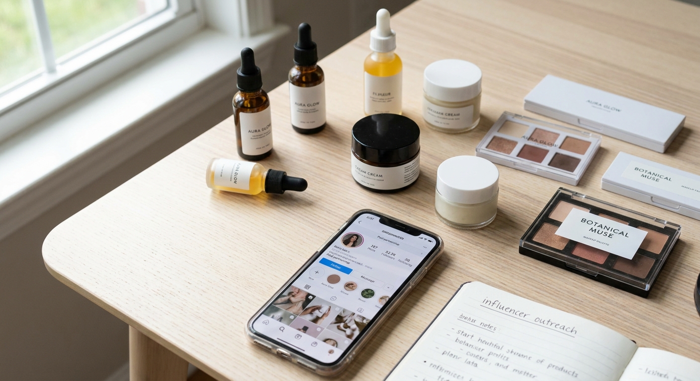 Influencer marketing for emerging beauty brands