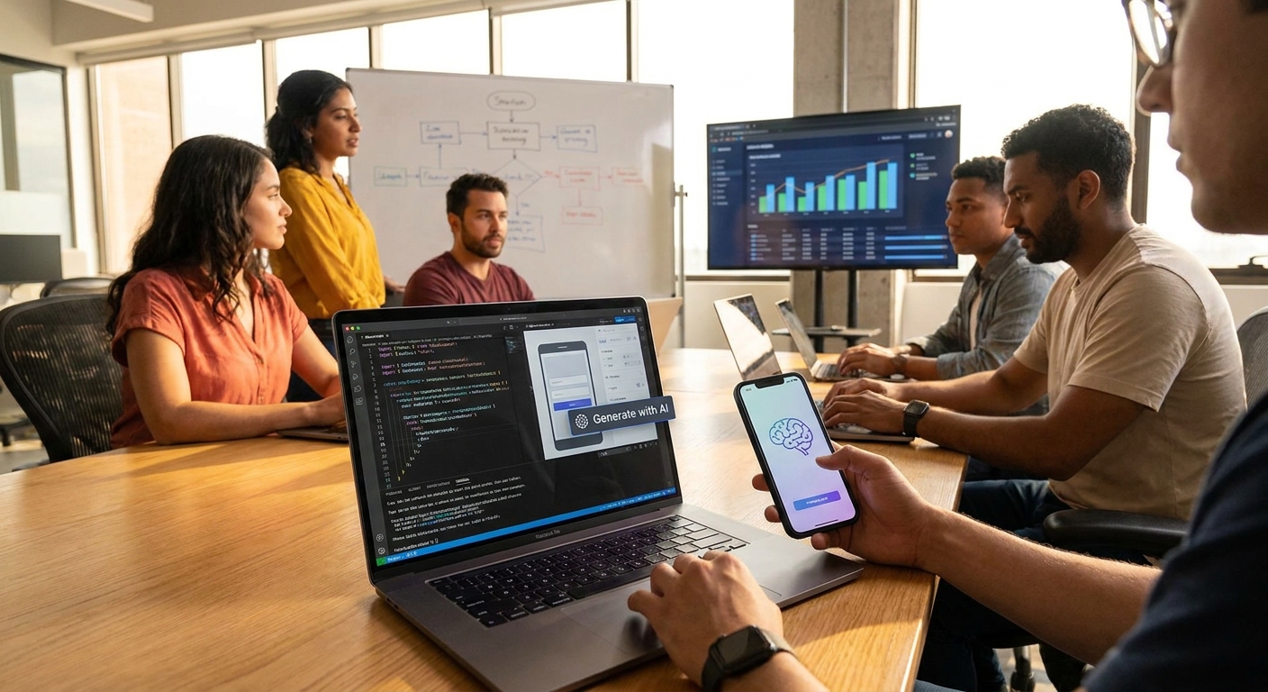 How to build a mobile app with AI