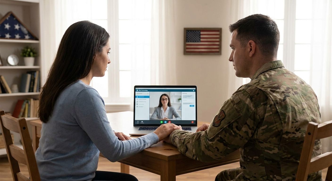 Online couples counselling for military and armed forces families