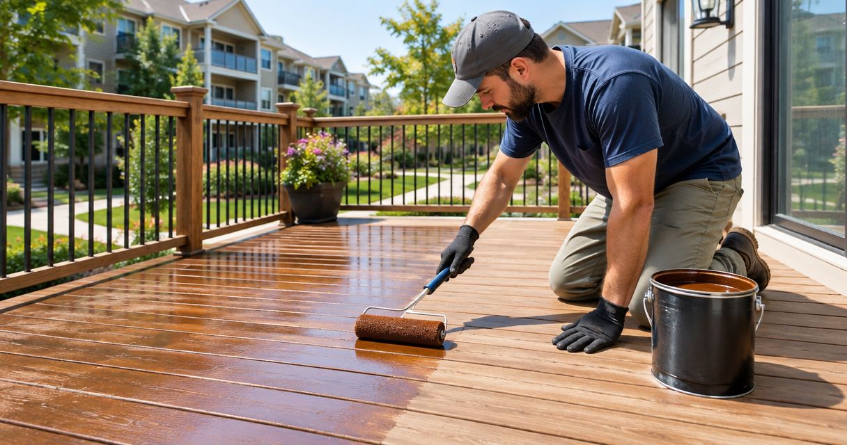 Deck staining for HOA communities: complete 2026 guide
