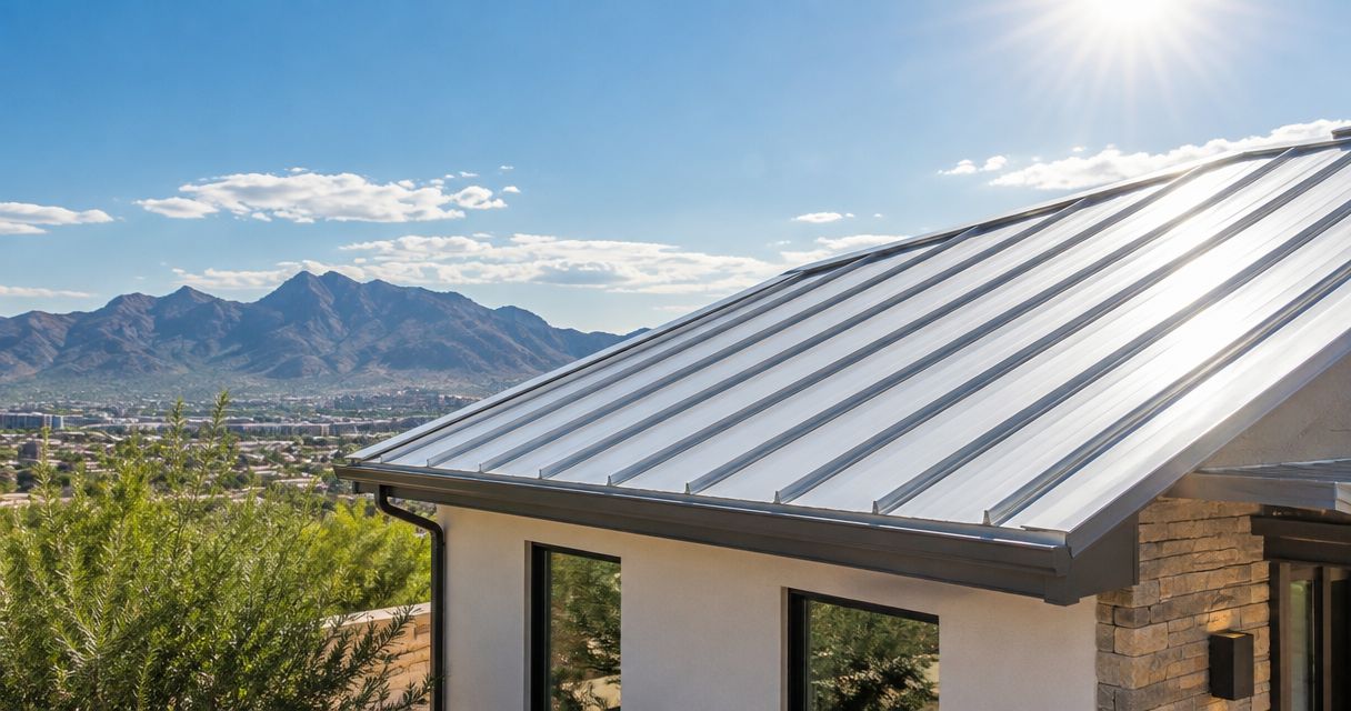 Best metal roof colors for heat reflection in El Paso