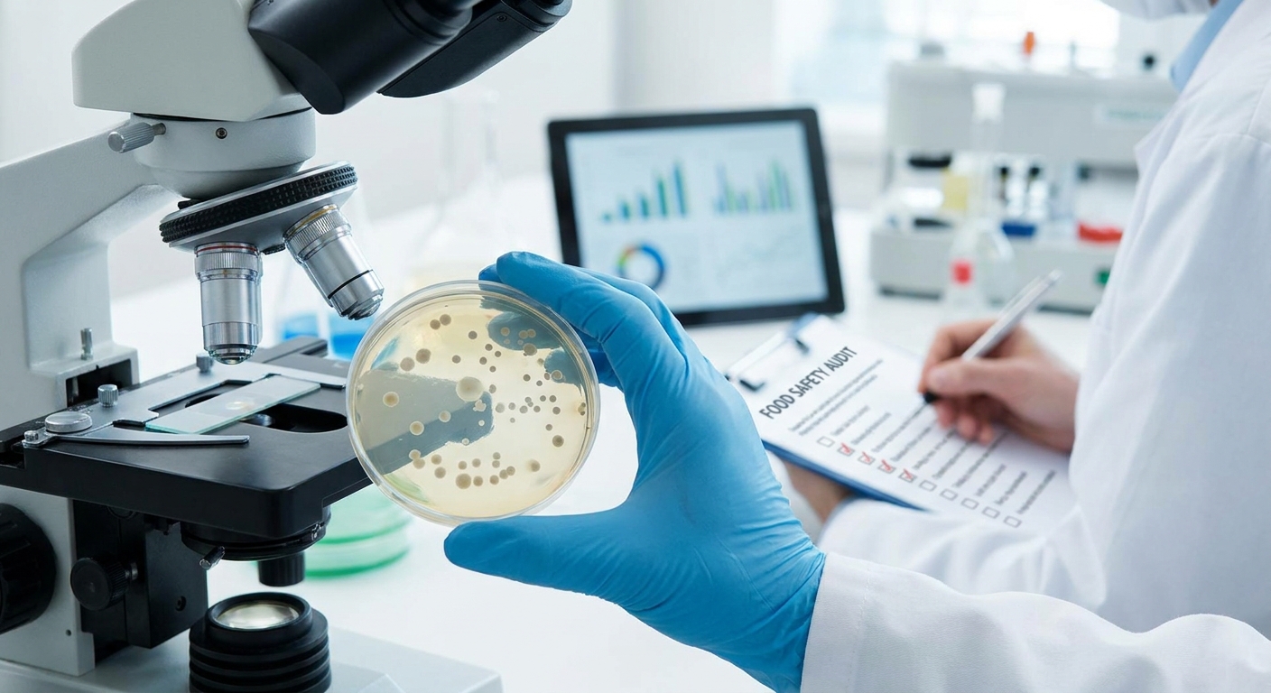 Microbial identification for food safety audits