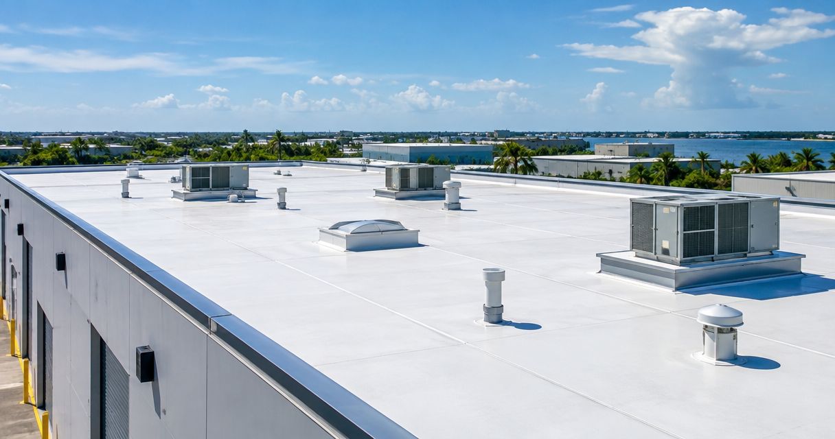 Best flat roof systems for Florida warehouses and factories