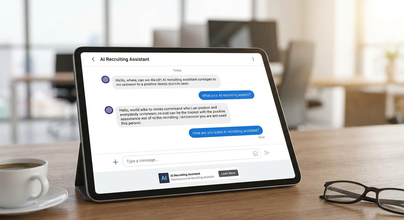 Ad monetization for AI recruiting chatbots