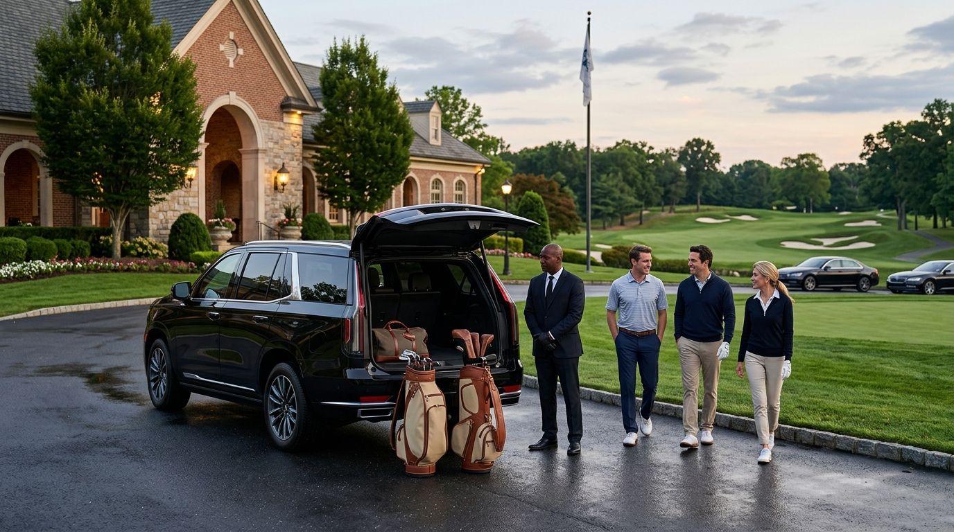 Car service for golf outings and country club events in NJ