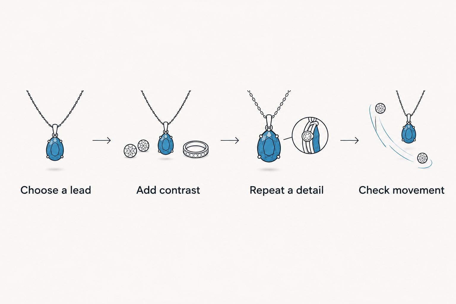 Four steps for styling mixed metals, from choosing a lead piece to checking movement.