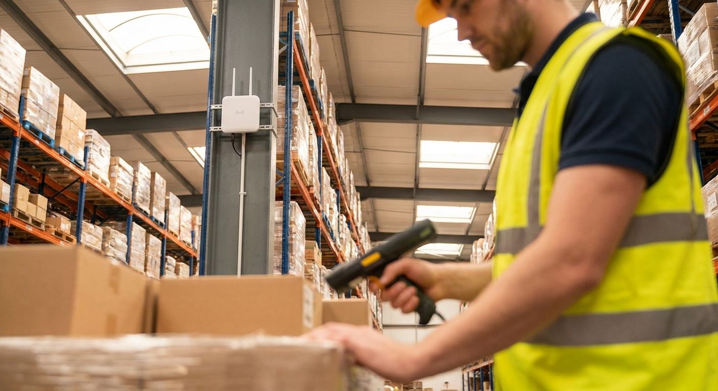 Warehouse Wi-Fi networks for inventory scanning
