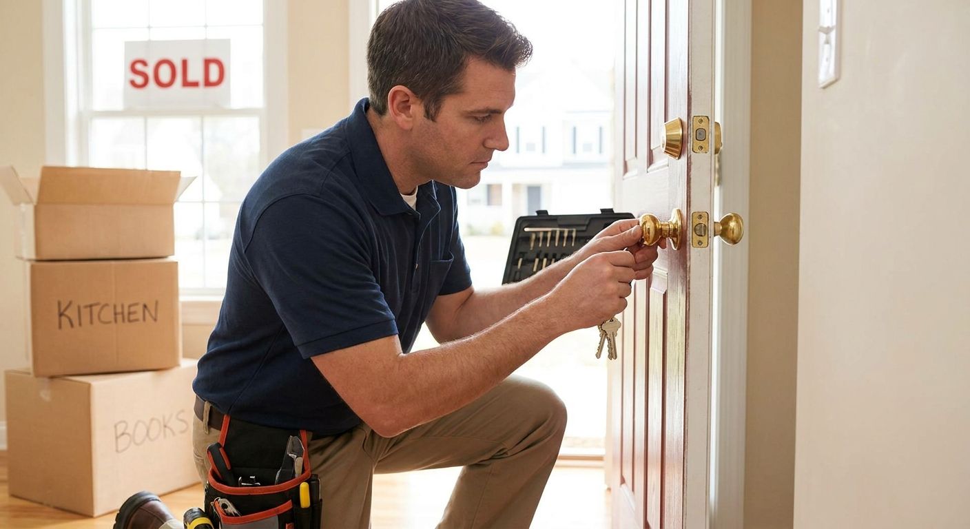 Residential rekeying for new homeowners after closing