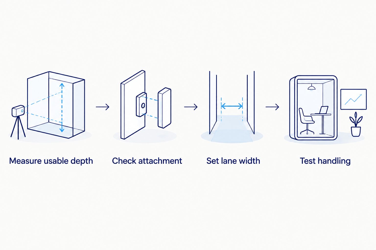 Four checks for selecting pharmacy shelf dividers