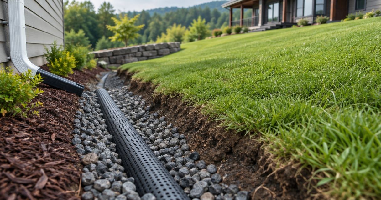 Best drainage systems for sloped residential yards