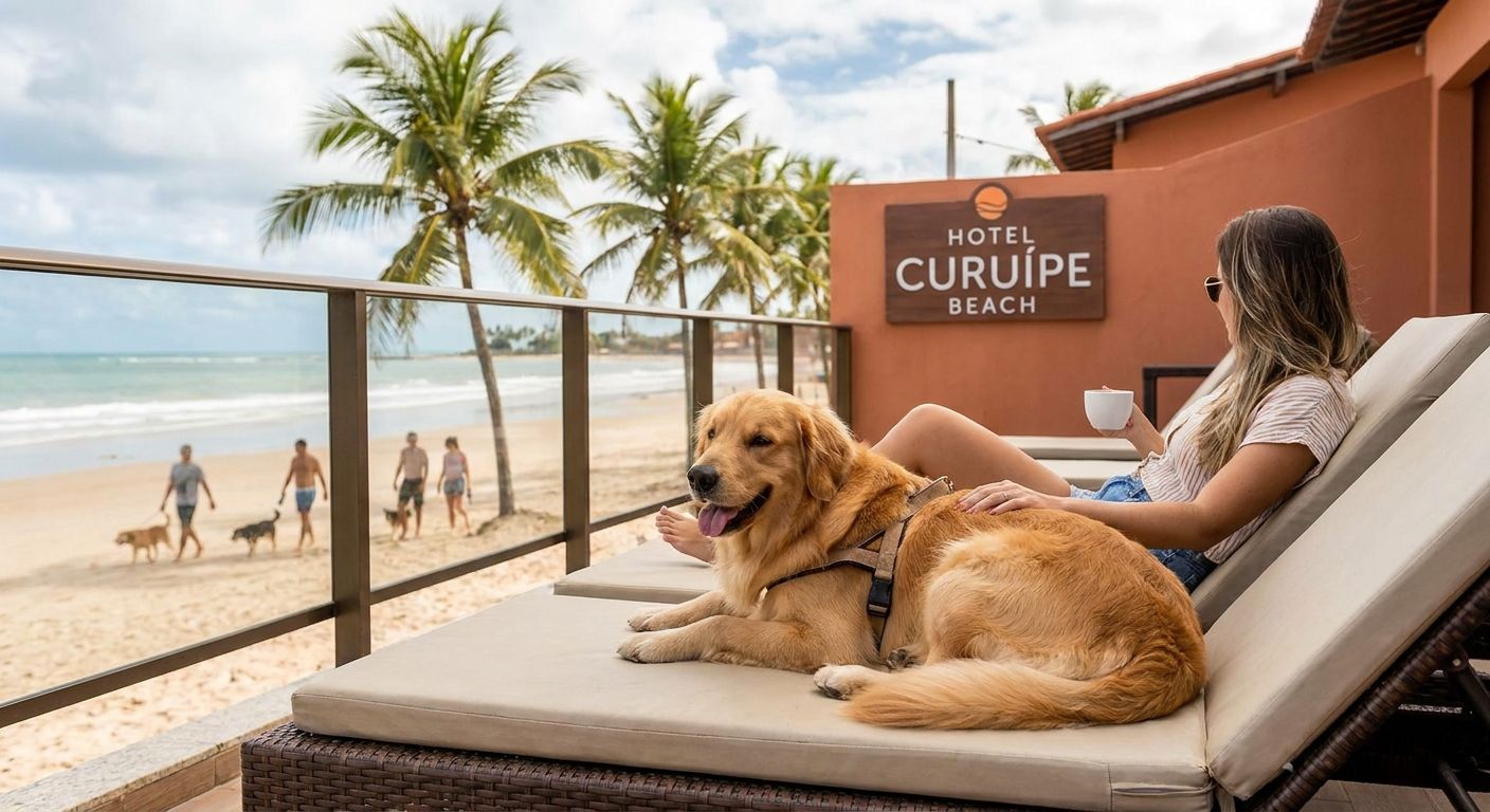 Pet-friendly hotel in Porto Seguro on Curuípe Beach