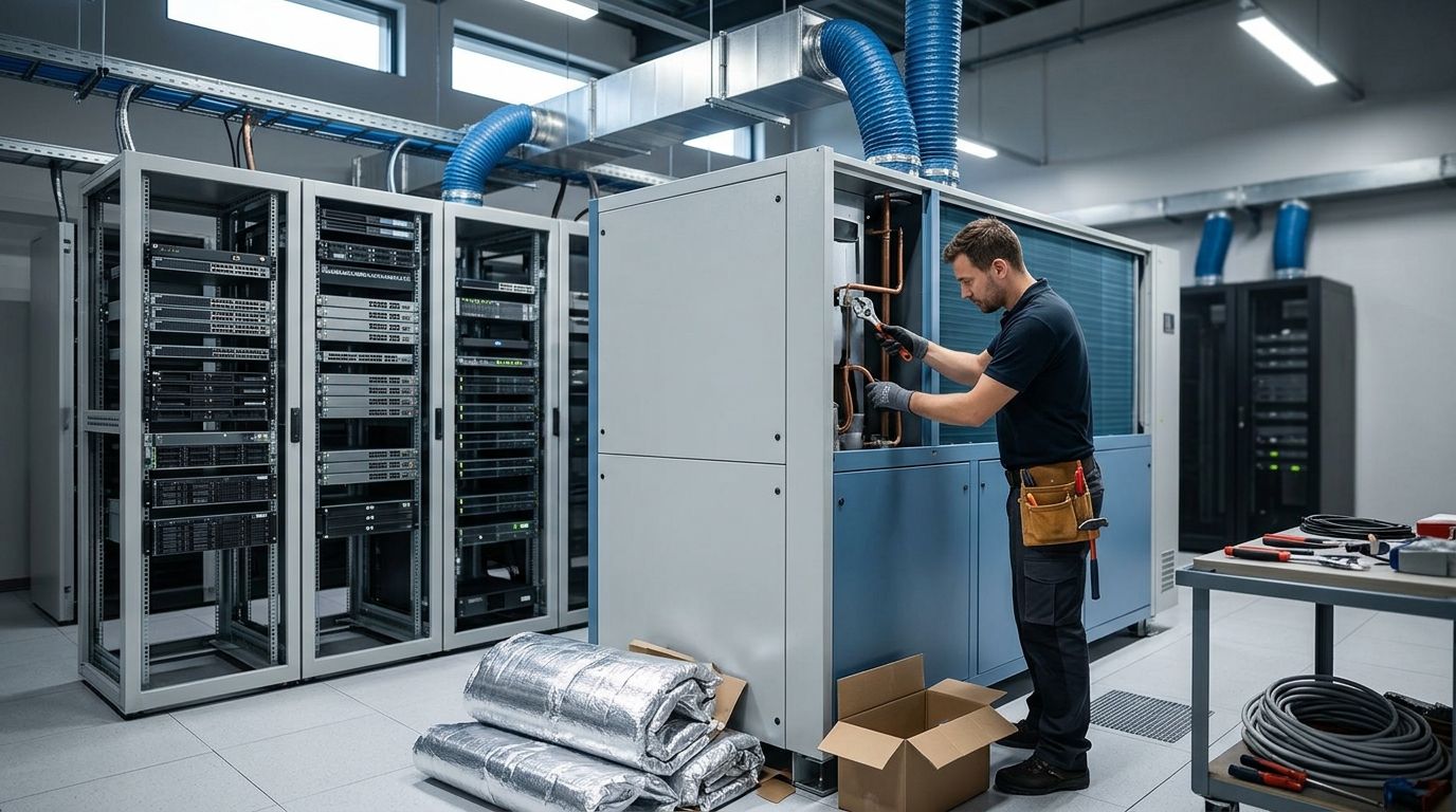 HVAC installation for server rooms and data closets