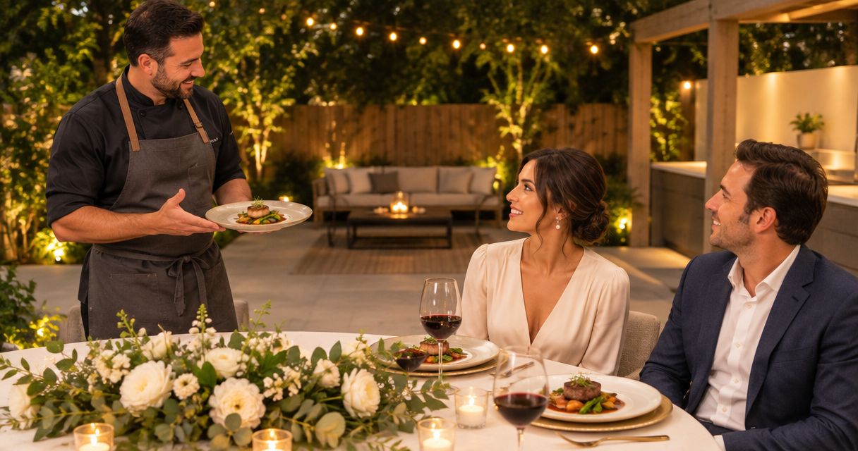 Private chef in Fort Worth for an anniversary dinner at home