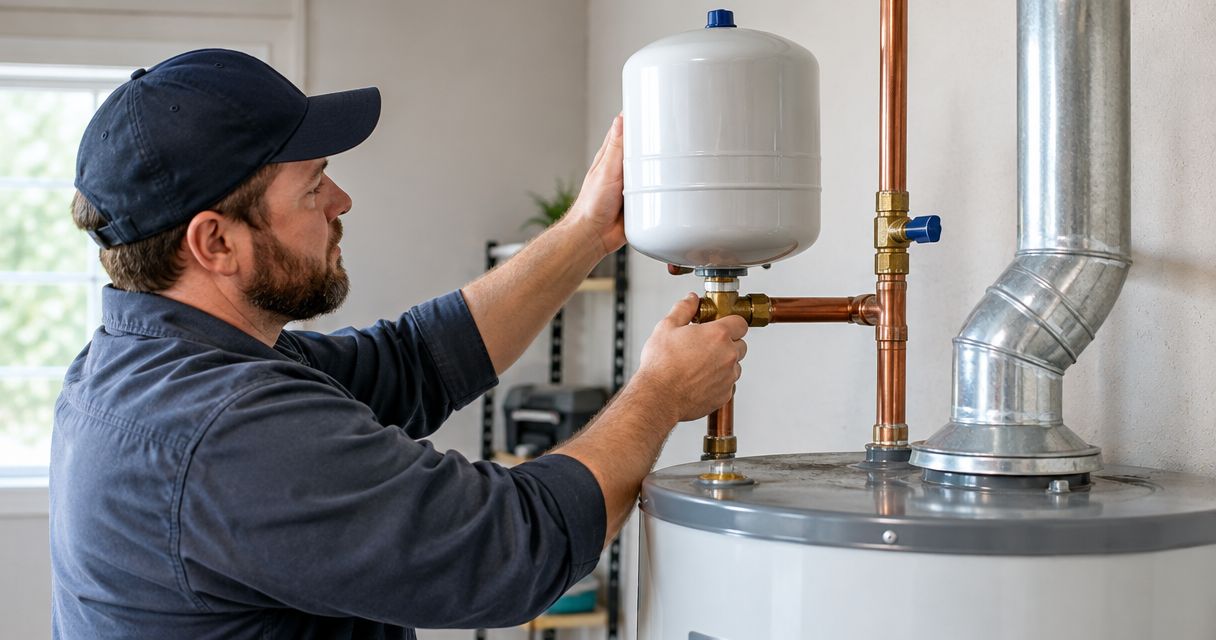 How to connect an expansion tank to a water heater