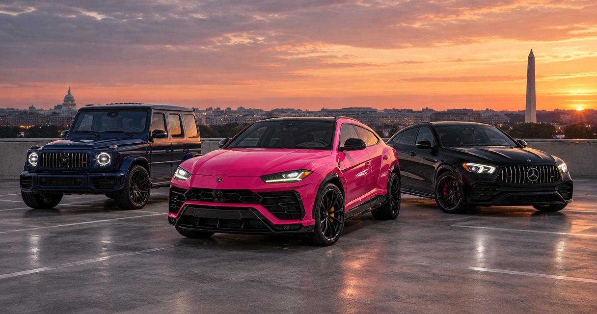DC exotic car rentals ranked by horsepower in 2026