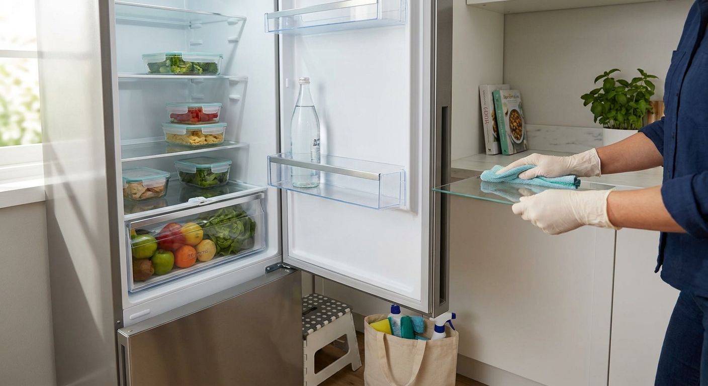 How to clean a fridge before a deep clean visit