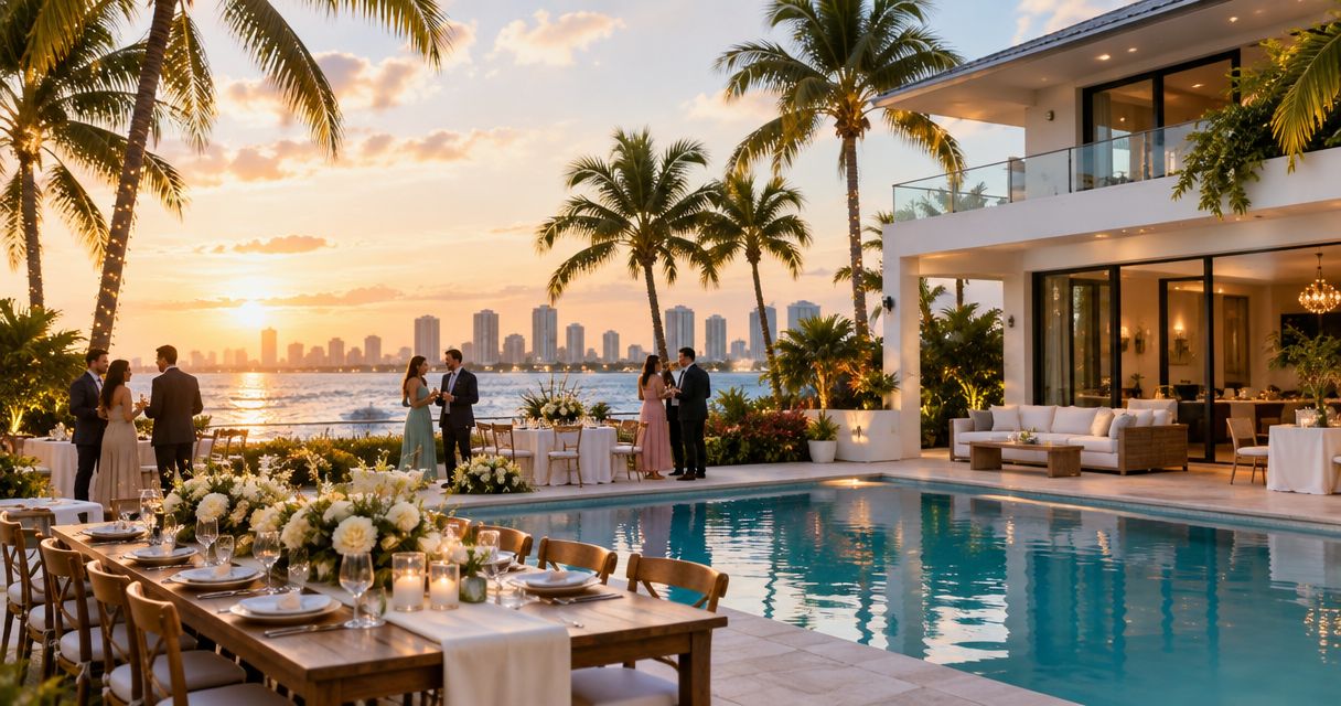 How much does it cost to rent a house for a wedding party in Miami?