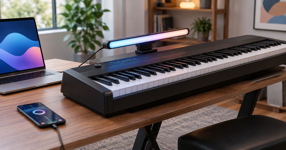 How to connect Piano LED Plus to a Donner DDP-60 keyboard