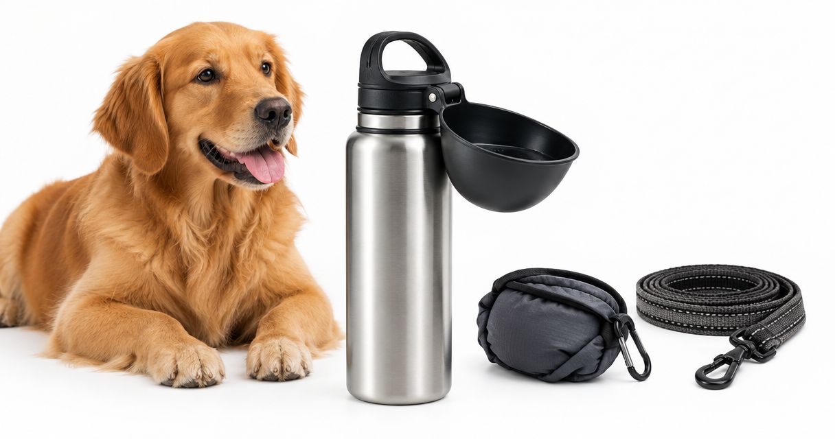 Stainless steel dog water bottle: when to choose it