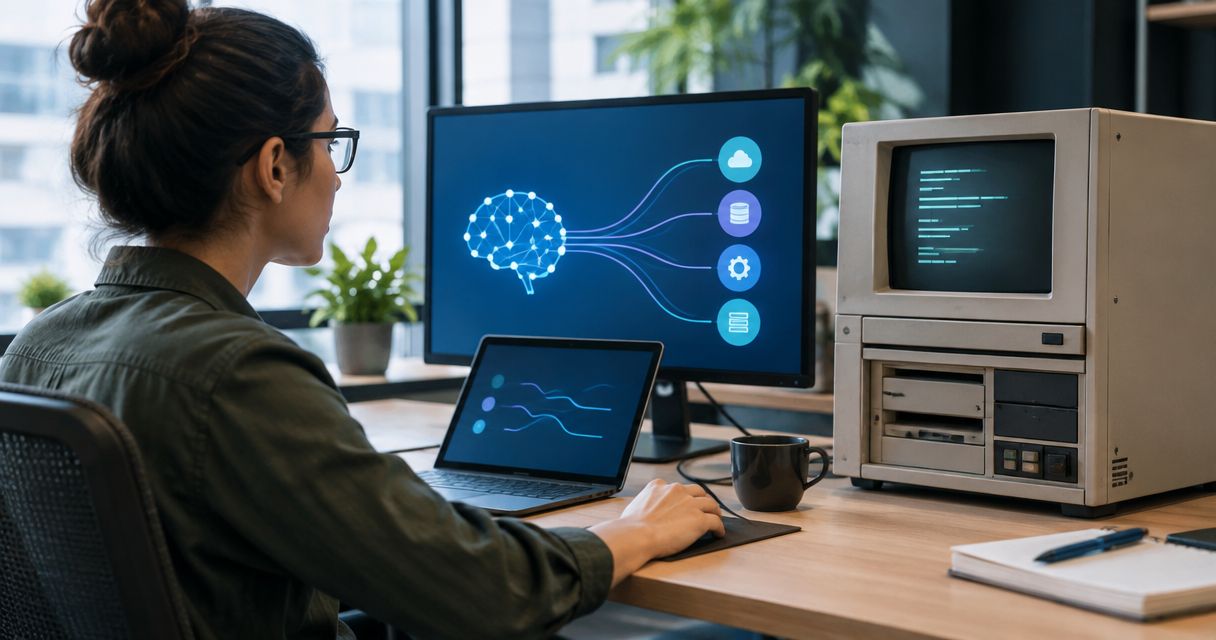 Can AI agents work with legacy systems that lack APIs?