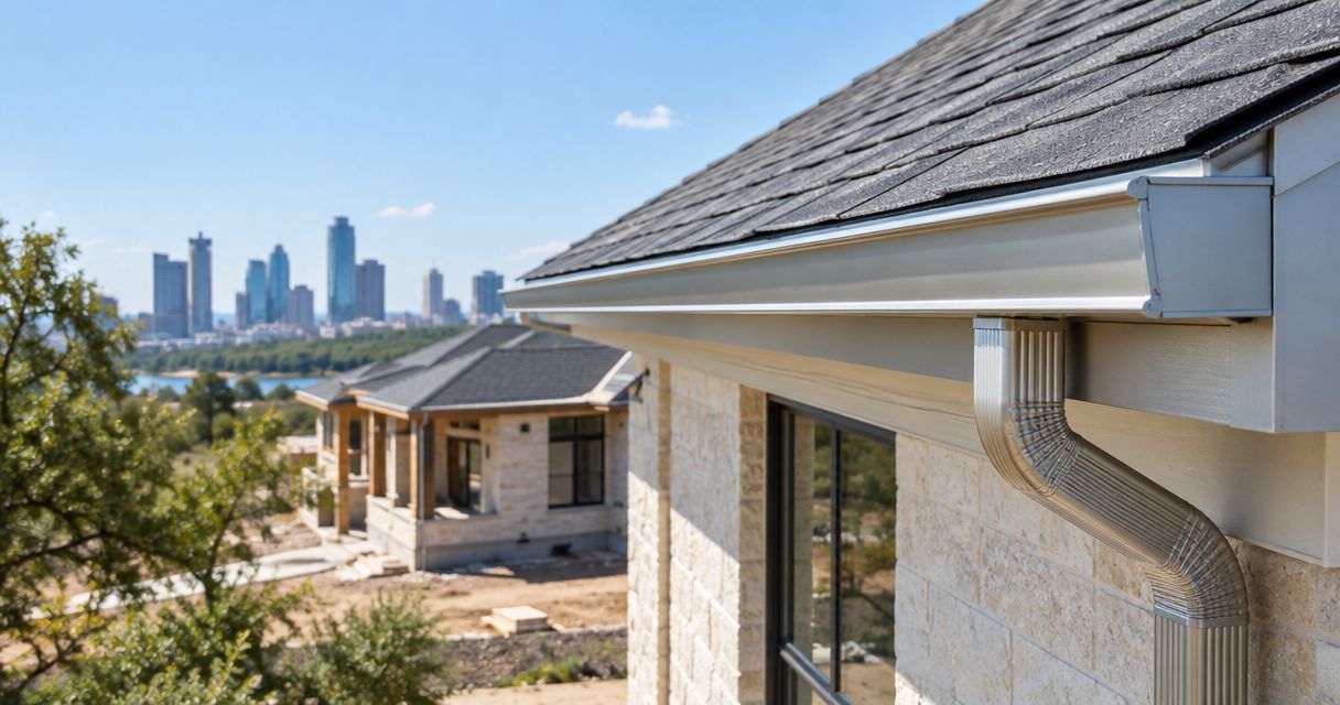 Best aluminum gutters for Austin new construction 2026