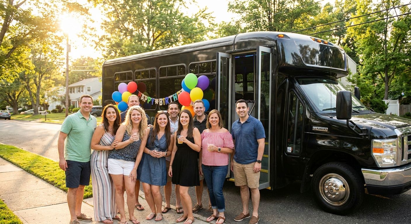 Party bus rental for NJ birthday celebrations