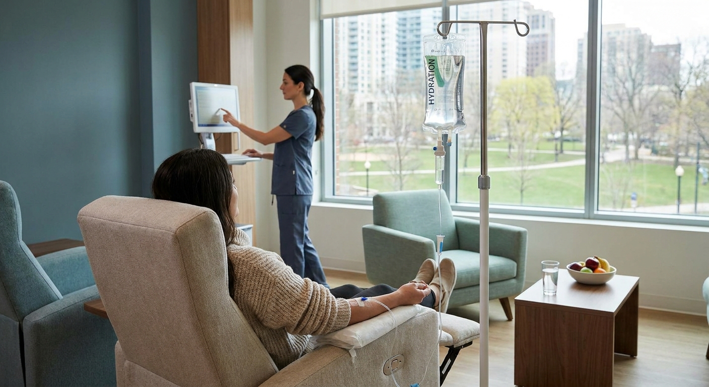 IV hydration therapy for hangover recovery